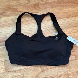 Adidas High Impact Black Bra